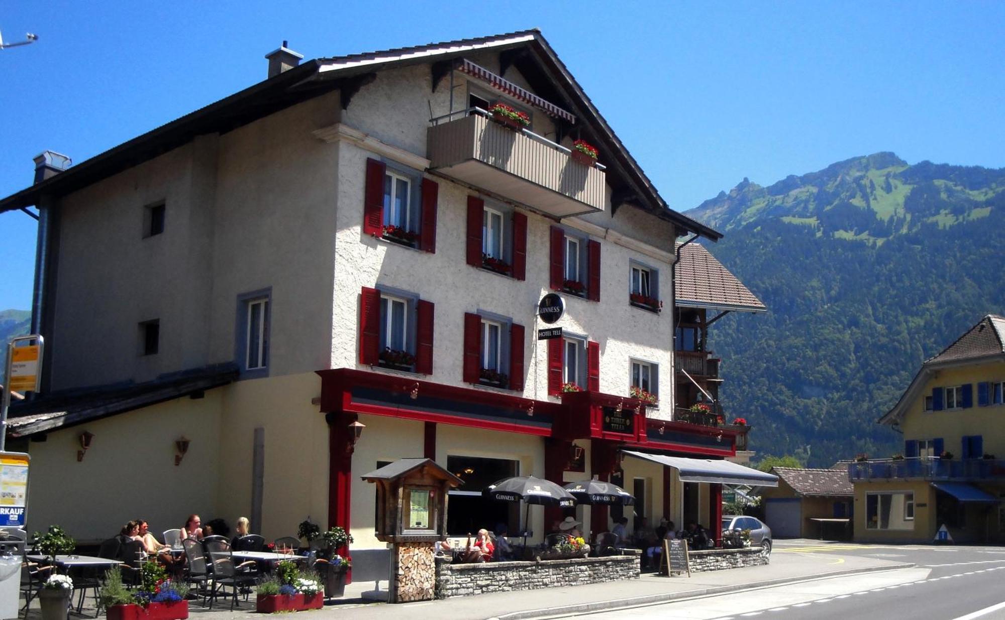 Hotel Tell And Apartments Unterseen Exterior foto